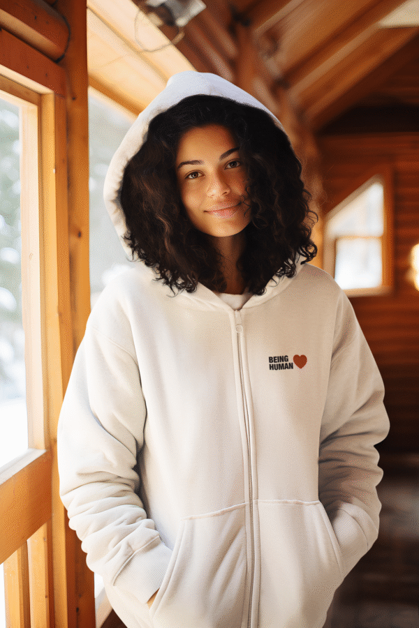 Being Human - Embroidered Zip Hoodie