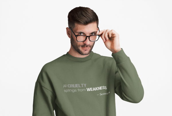 All Cruelty Springs from Weakness - Long Sleeve T-Shirt - Image 3