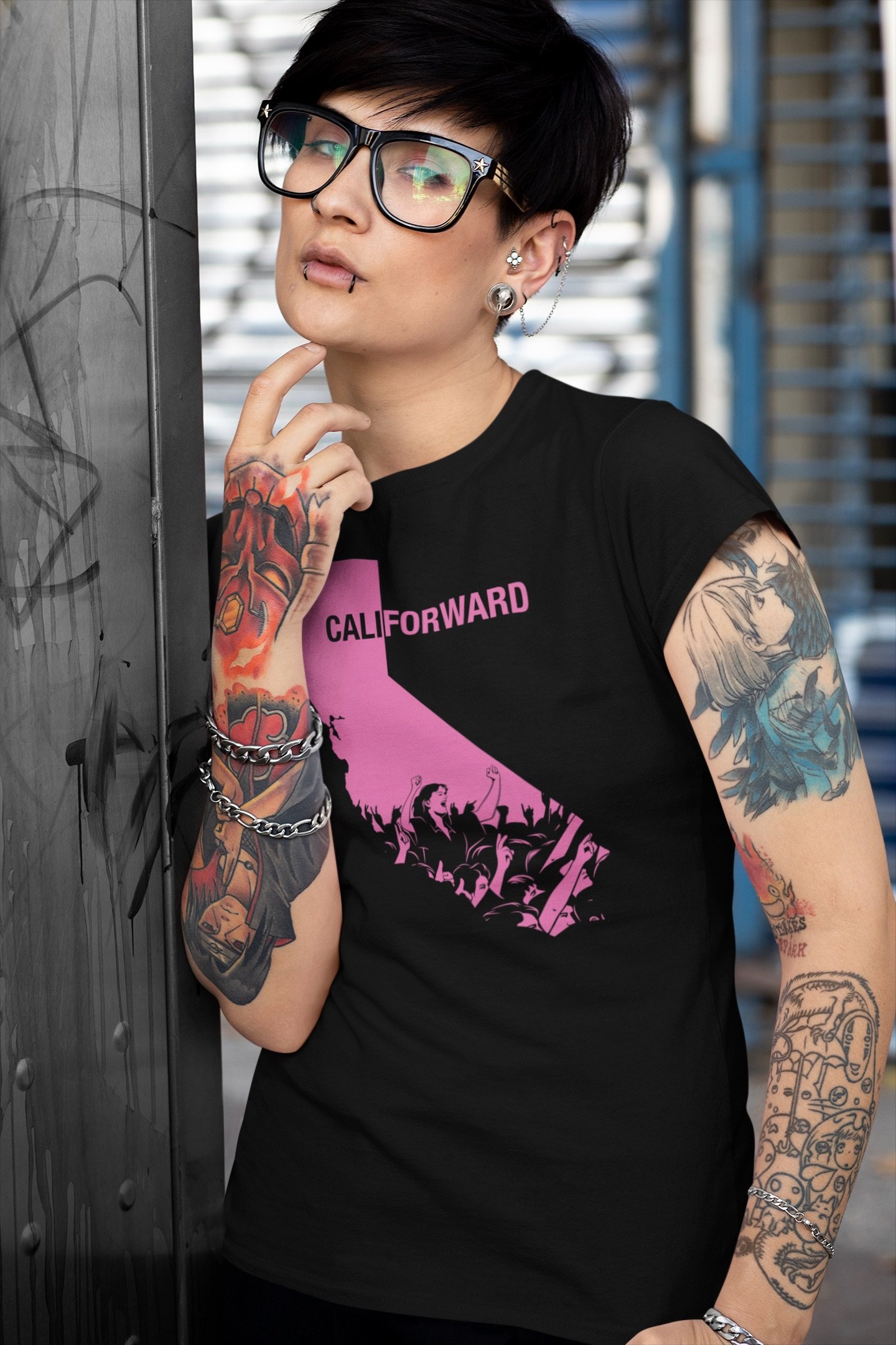 CaliForward Pink - T-Shirt