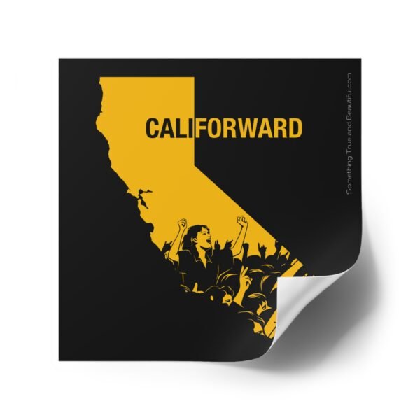 CaliForward Gold - 4" Sticker