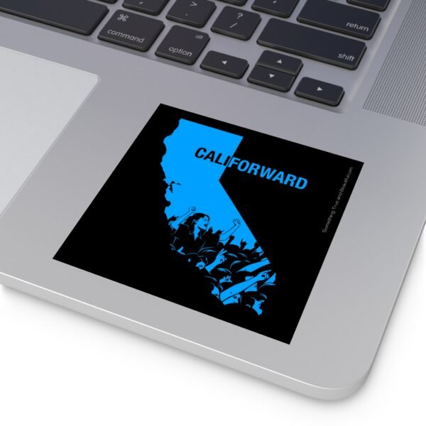 CaliForward Blue - 4" Sticker