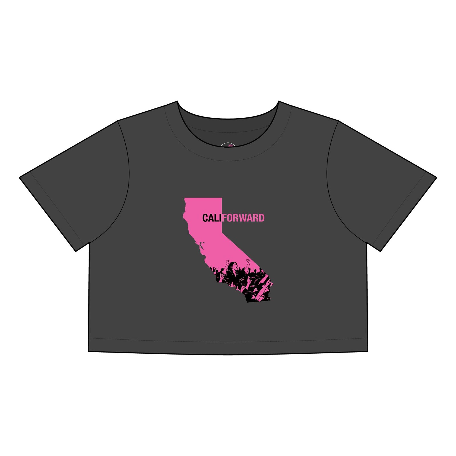 CaliForward Pink - Cropped T-Shirt - Image 2