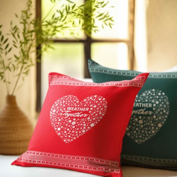 Weather Together - Red 14" Pillow