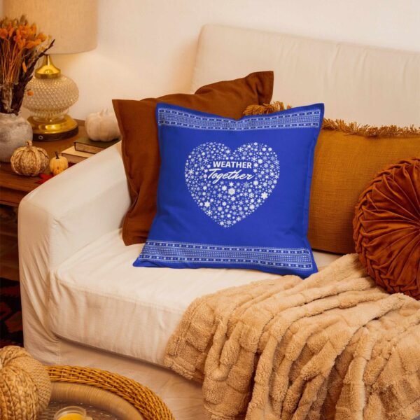 Weather Together - 14" Blue Pillow