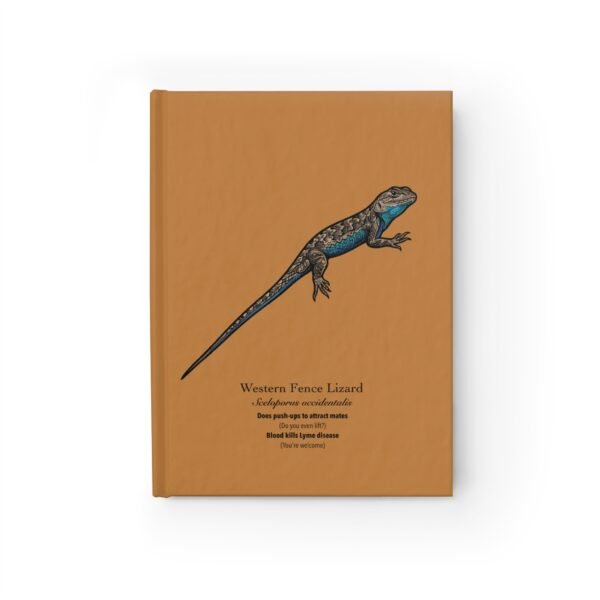 Western Fence Lizard - Hardcover Journal